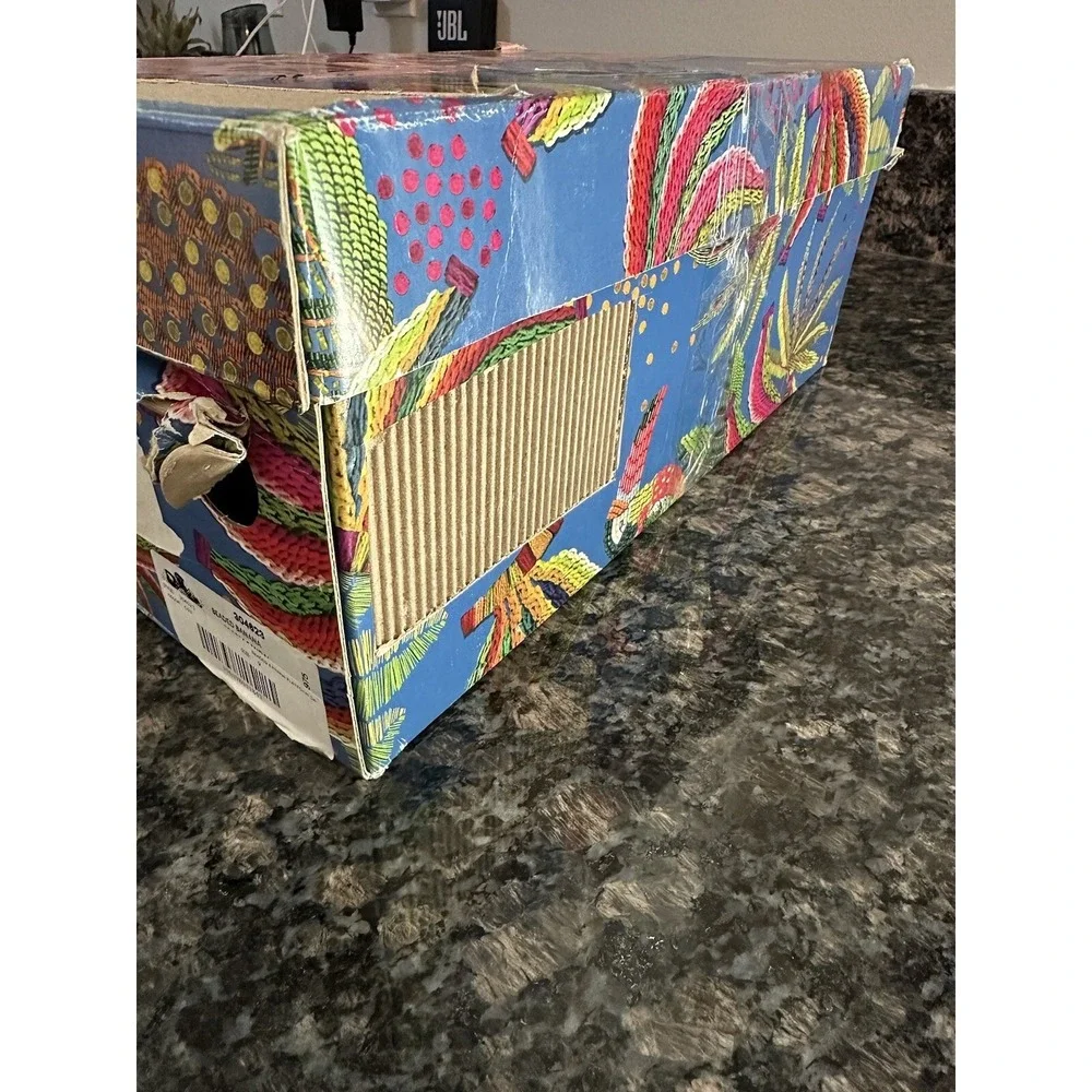 Farm Rio Beaded Banana Flatform Sandal.‎ NWB. Size 9 Women's. Platform Wrap Up - Picture 8 of 12